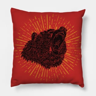 bear attack Pillow