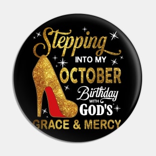 Stepping Into My October Birthday With God's Grace And Mercy Pin