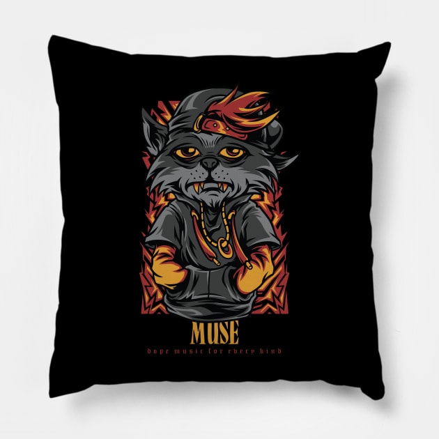 Chill Muse Band Pillow by Pantat Kering