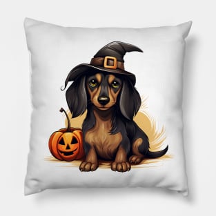 Halloween Dachshund Dog #3 Pillow