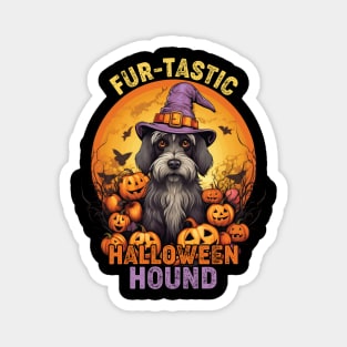 Waggin' & Witchin' Dog on Halloween Magnet