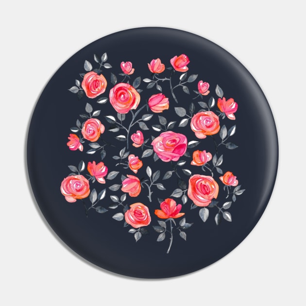 Roses  - a watercolor floral pattern Pin by micklyn