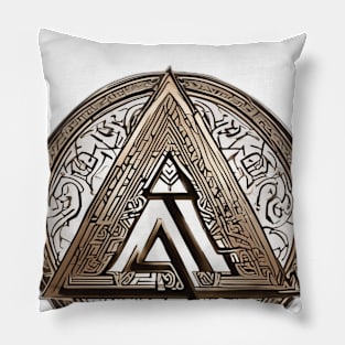 Mystical Celtic Triquetra Symbol Design No. 911 Pillow