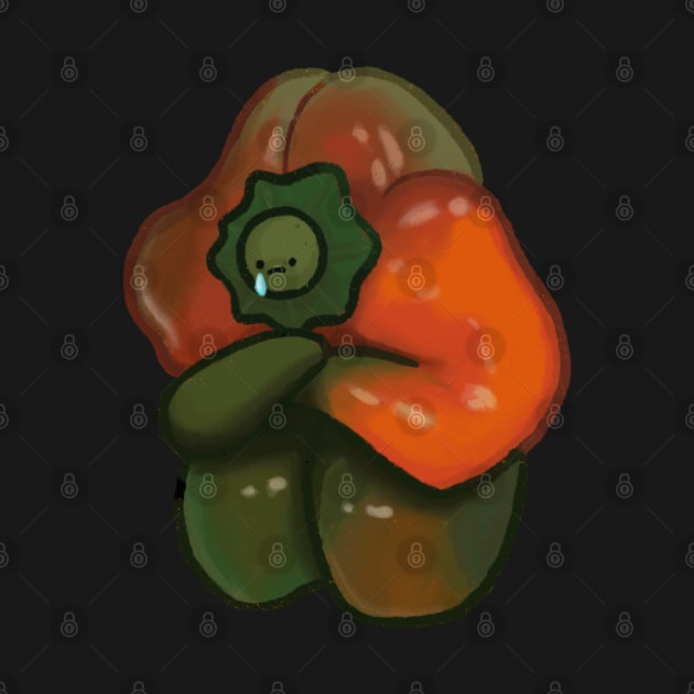 Sad bell pepper by ballooonfish