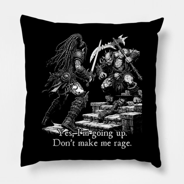 Barbarian Pillow by OddlyNoir