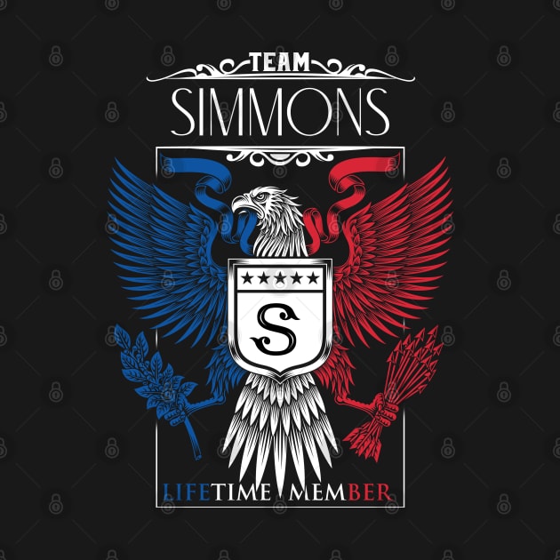 Team Simmons Lifetime Member, Simmons Name, Simmons Middle Name by inevitablede