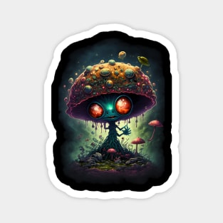 Mushroom Alien Magnet