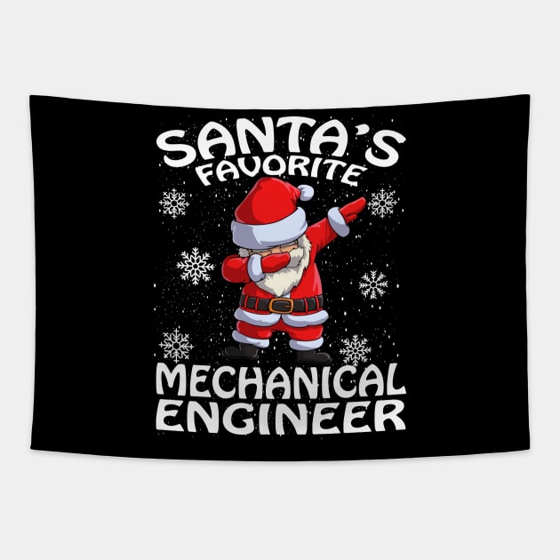 Santas Favorite Mechanical Engineer Christmas Tapestry by intelus