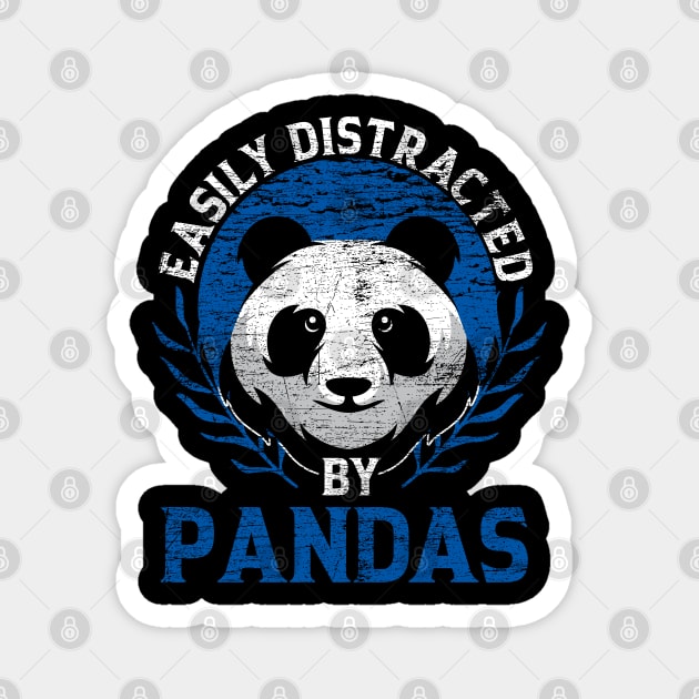 Panda Grunge Magnet by ShirtsShirtsndmoreShirts