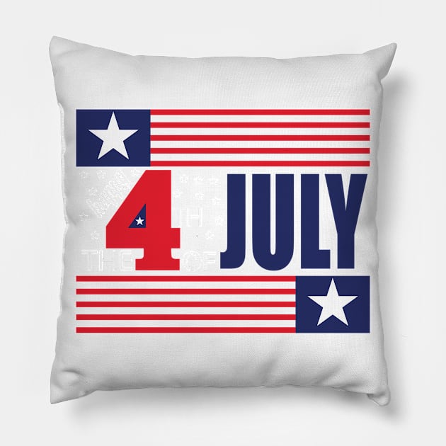 independence day Pillow by FUNNY LIFE