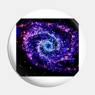 Outer Space Galaxy Pin