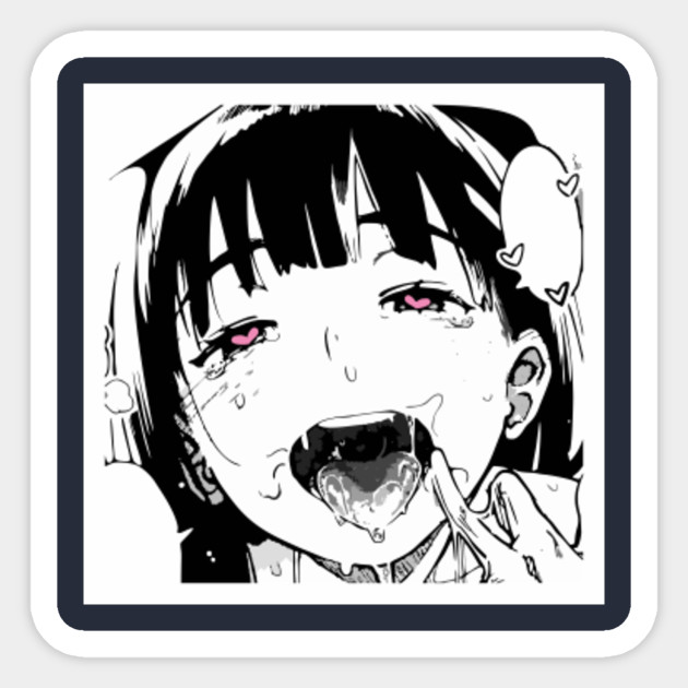 Ahegao Shirt Anime Tee Manga Tshirt Ahegao Face Autocollant