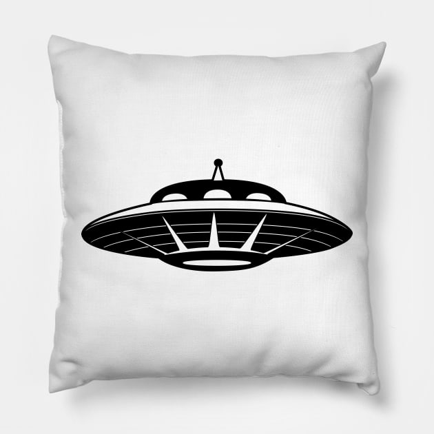 Flying saucer Pillow by Veleri