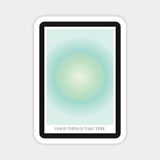 Positive Affirmation Green Aura Magnet