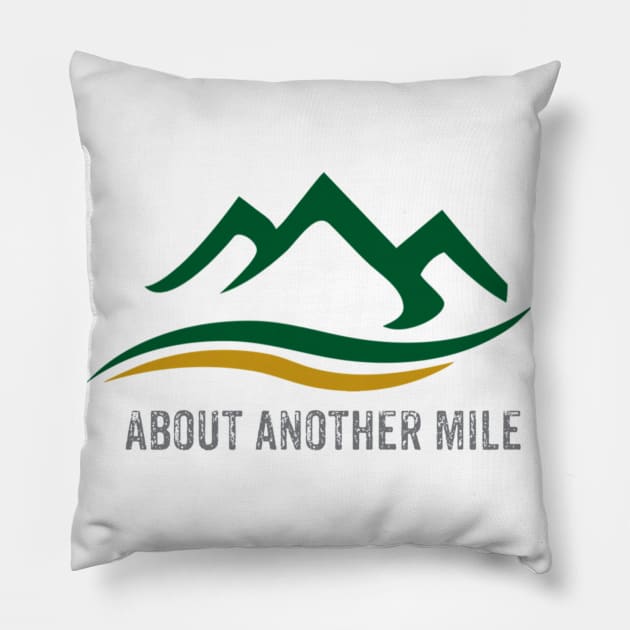 Funny Vintage Hiking for Adventure Pillow by daylightpombo3