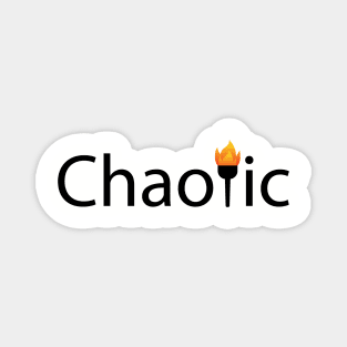 Chaotic artistic design Magnet