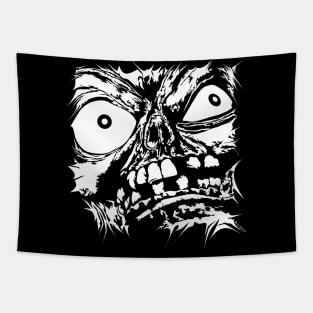 Flattened Monster Face Tapestry