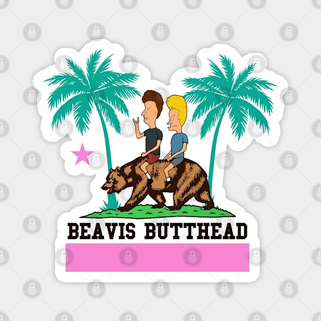 Beavis and Butthead riding California Magnet by WorldsFair