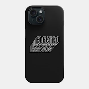 Electro typography design Phone Case