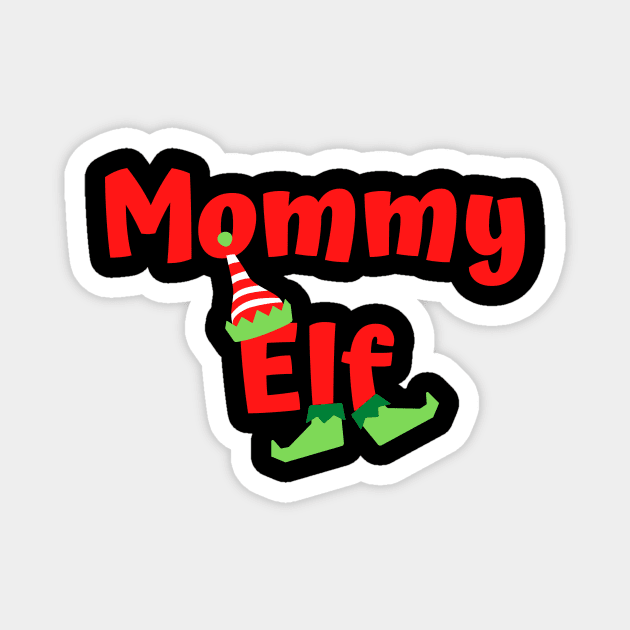 mommy elf Magnet by the christmas shop