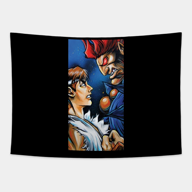 Ryu Akuma Tapestry by Lopan4000