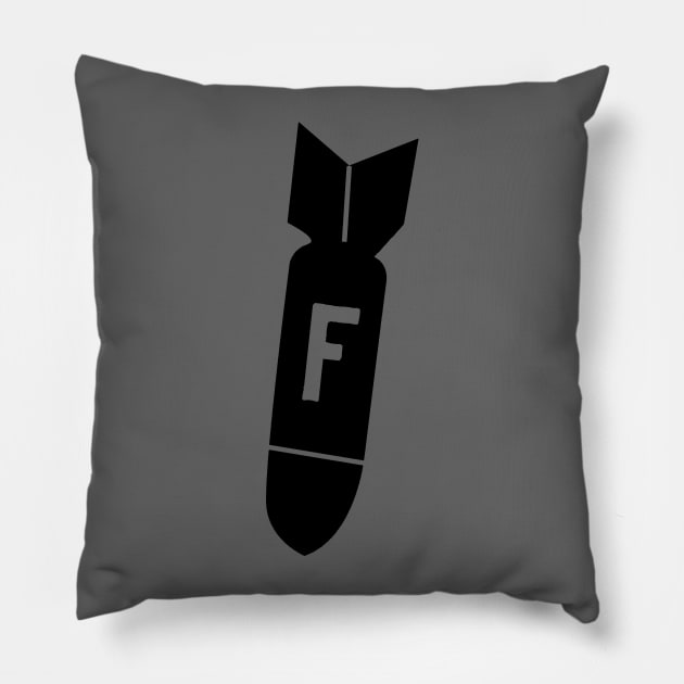 F Bomb Pillow by klance