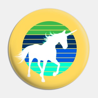 Retro Style Unicorn Pin