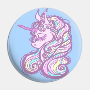 Pretty in Pink Unicorn Pin