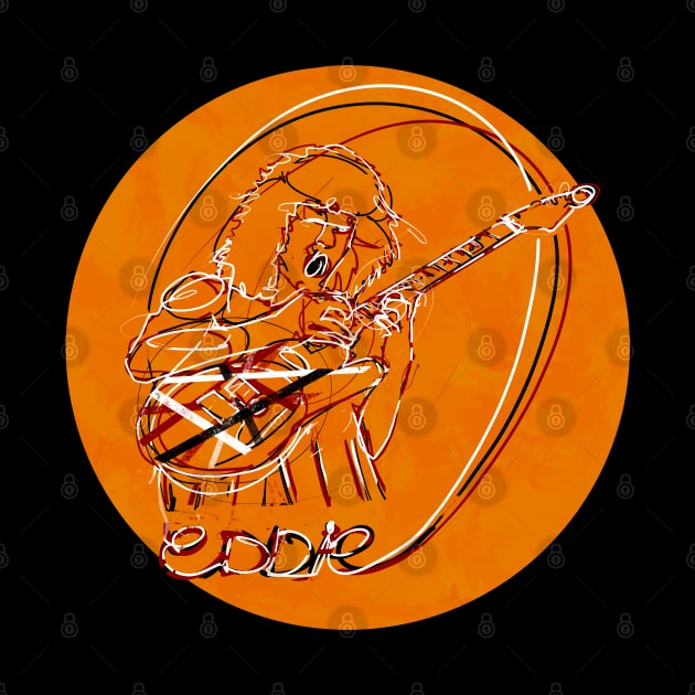 Eddie lineart (orange) by Glap