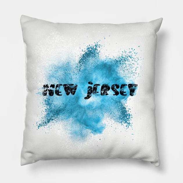 New Jersey Pillow by artsytee