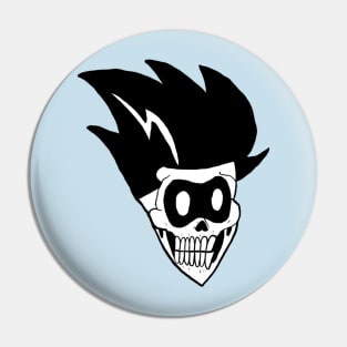 Freakazoid Skull Pin