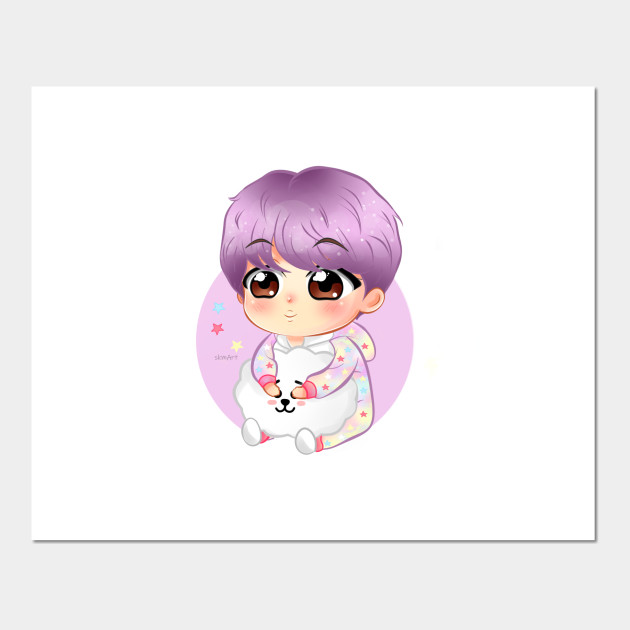 Bts Jin Run Bts Ep 97 Chibi Bts Jin Chibi Cartel E Impresion Artistica Teepublic Mx