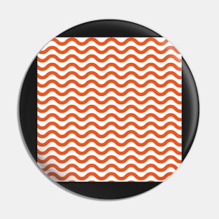 Orange Wavy Lines Fall Halloween Repeat Pattern Pin