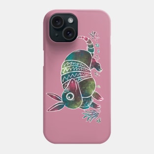 Color-splash Armadillo Phone Case