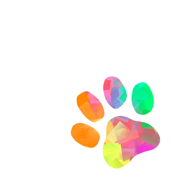 ABSTRACT Paw Print by SartorisArt1