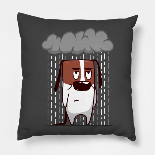 Rainy Day Pillow by LuckyTheDog