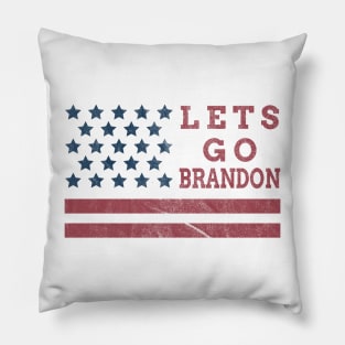 Lets Go Brandon US Flag Pillow