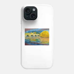 Bakewell Bridge over the River Wye, Peak District, Derbyshire Phone Case