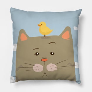 Cat and Duck Pillow