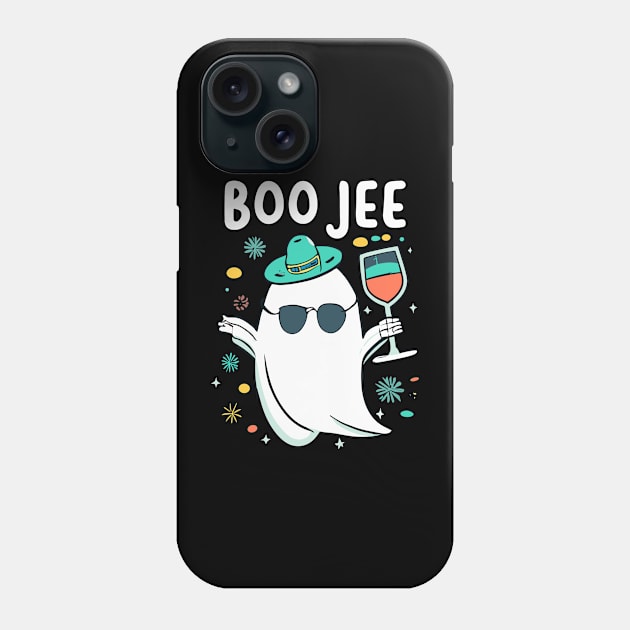 Boo Jee funny halloween Phone Case by Space Monkeys NFT