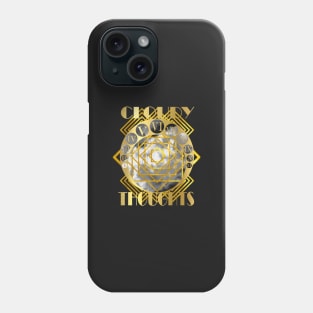 Cloudy Thoughts Art Deco Theme Phone Case