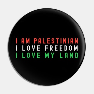 I am Palestinian Pin