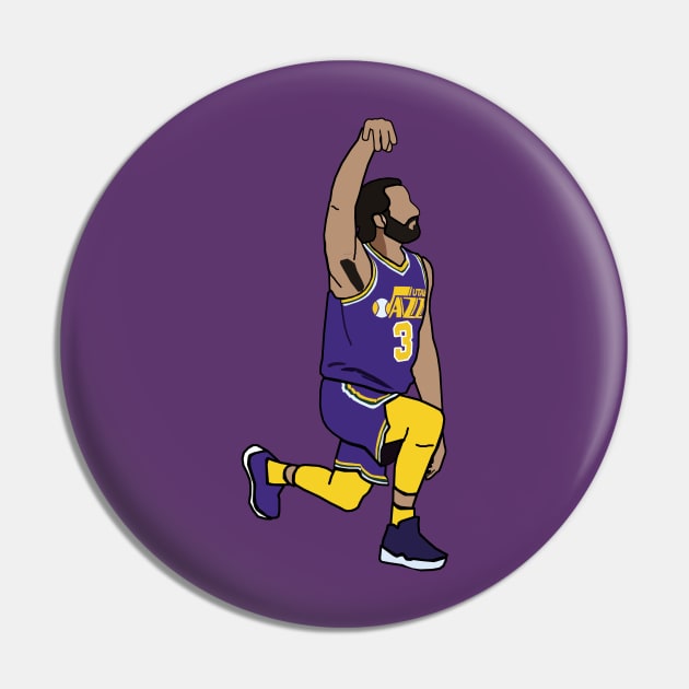 Ricky Rubio Celebration - Utah Jazz NBA Pin by xavierjfong