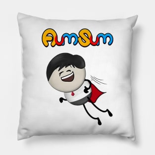AumSum Flying Man – What If We Could Fly? | STEM Education Design for Kids Pillow