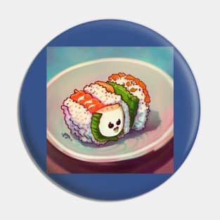 Kawaii Anime Sushi Pin