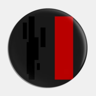 ABSTRACT RED BLACK Pin