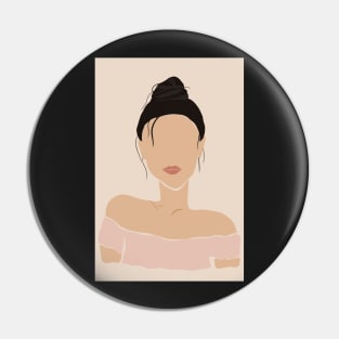 Abstract Woman 2 Pin