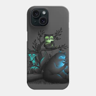 Connecting With The Forest Animals Using Phones Phone Case