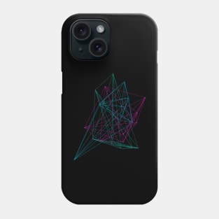 Futuristic Neon Node Network - Blockchain & Sci-Fi Inspired Design Phone Case