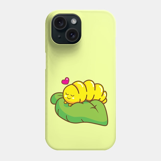 sleepy wormy Phone Case by ayutiapus